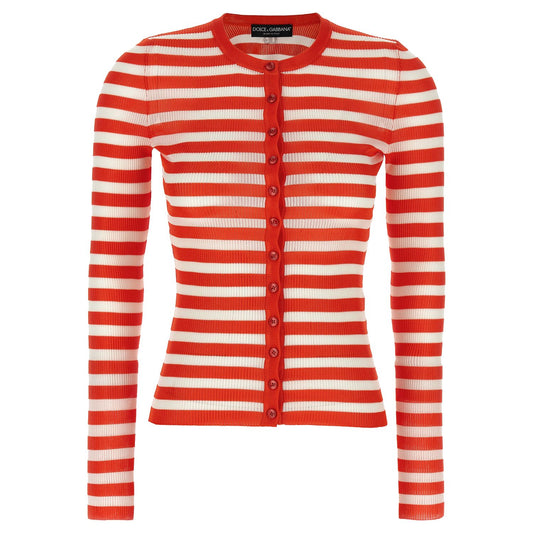 Dolce & Gabbana Orange Viscose Cardigan