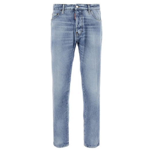 Dsquared² Blue Cotton Skinny Jeans