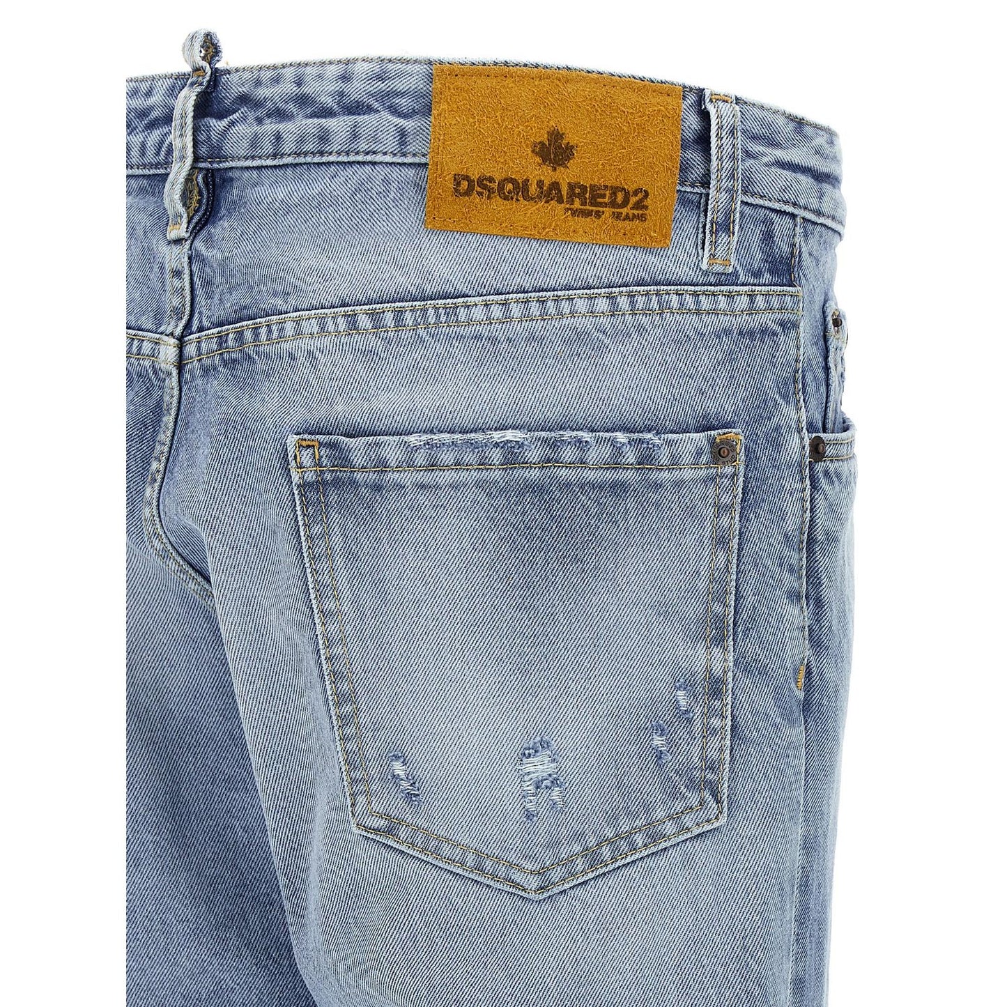 Dsquared² Blue Cotton Skinny Jeans