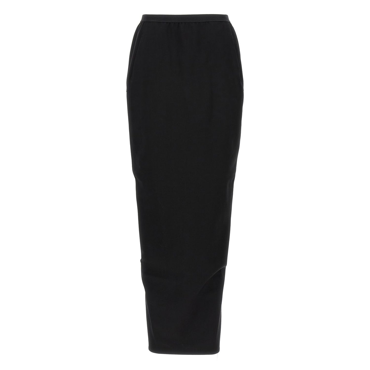 Rick Owens Black Wool Mini Skirt