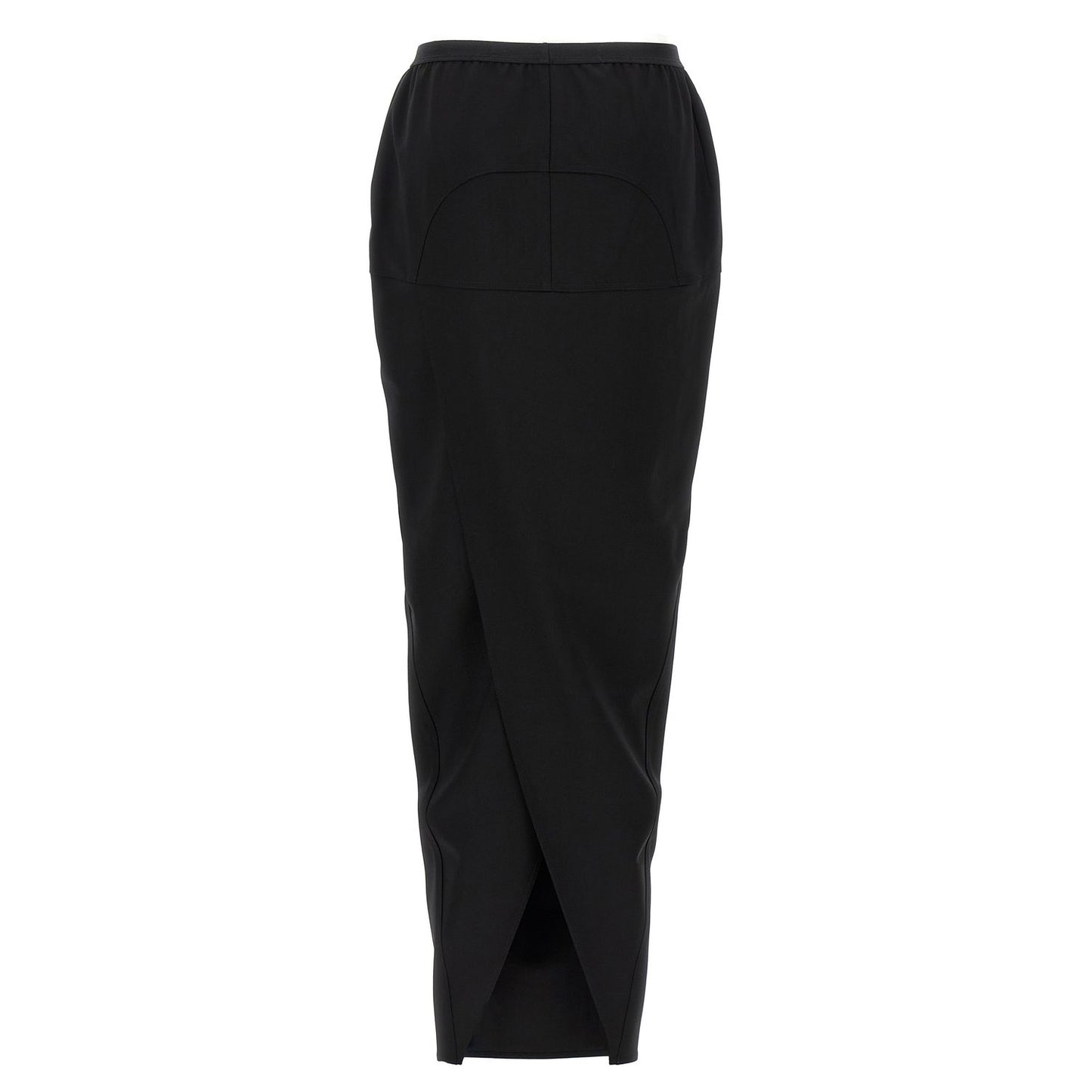 Rick Owens Black Wool Mini Skirt