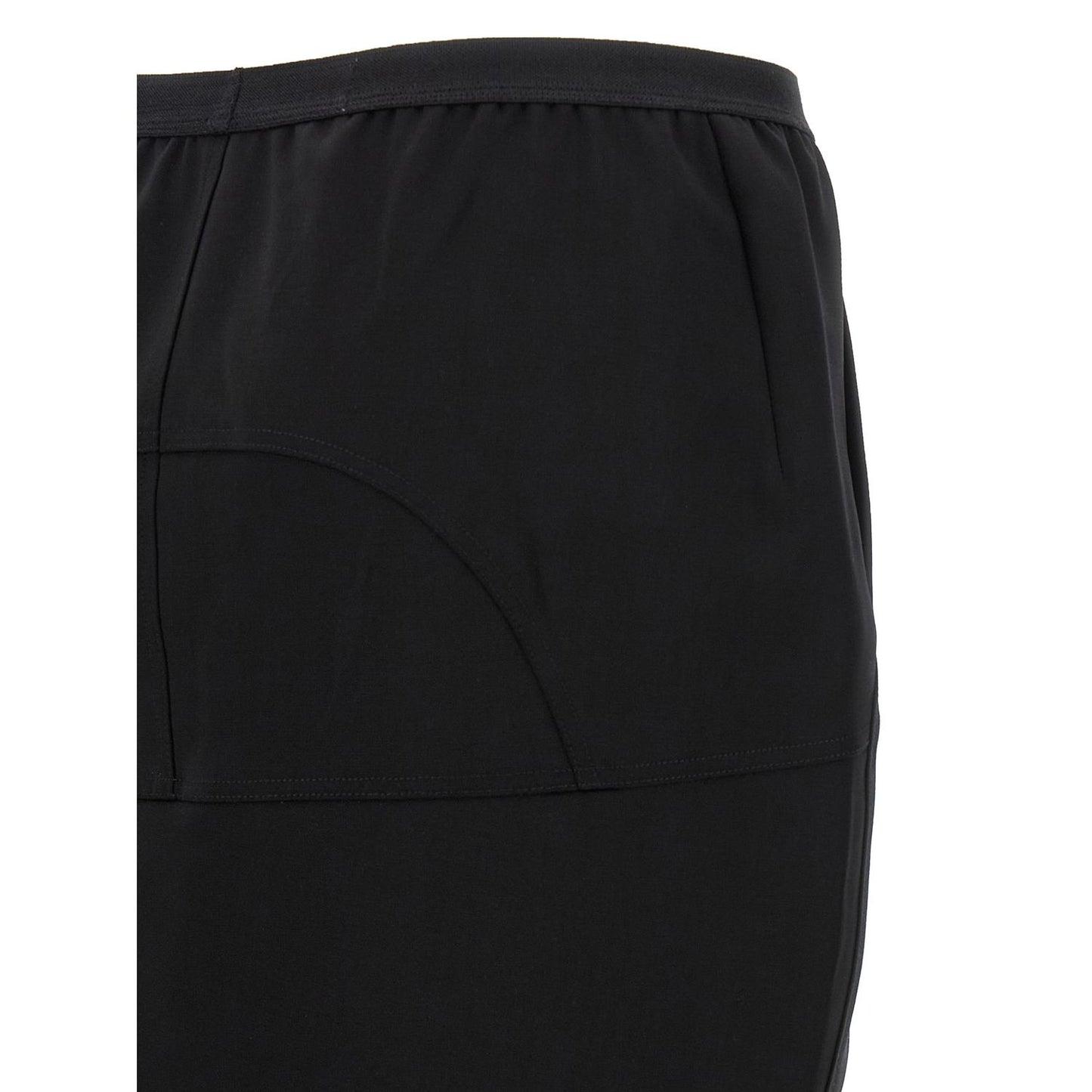 Rick Owens Black Wool Mini Skirt