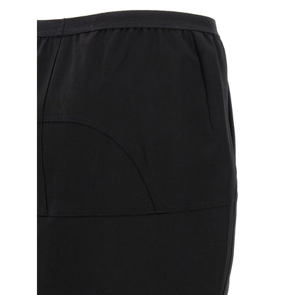 Rick Owens Black Wool Mini Skirt