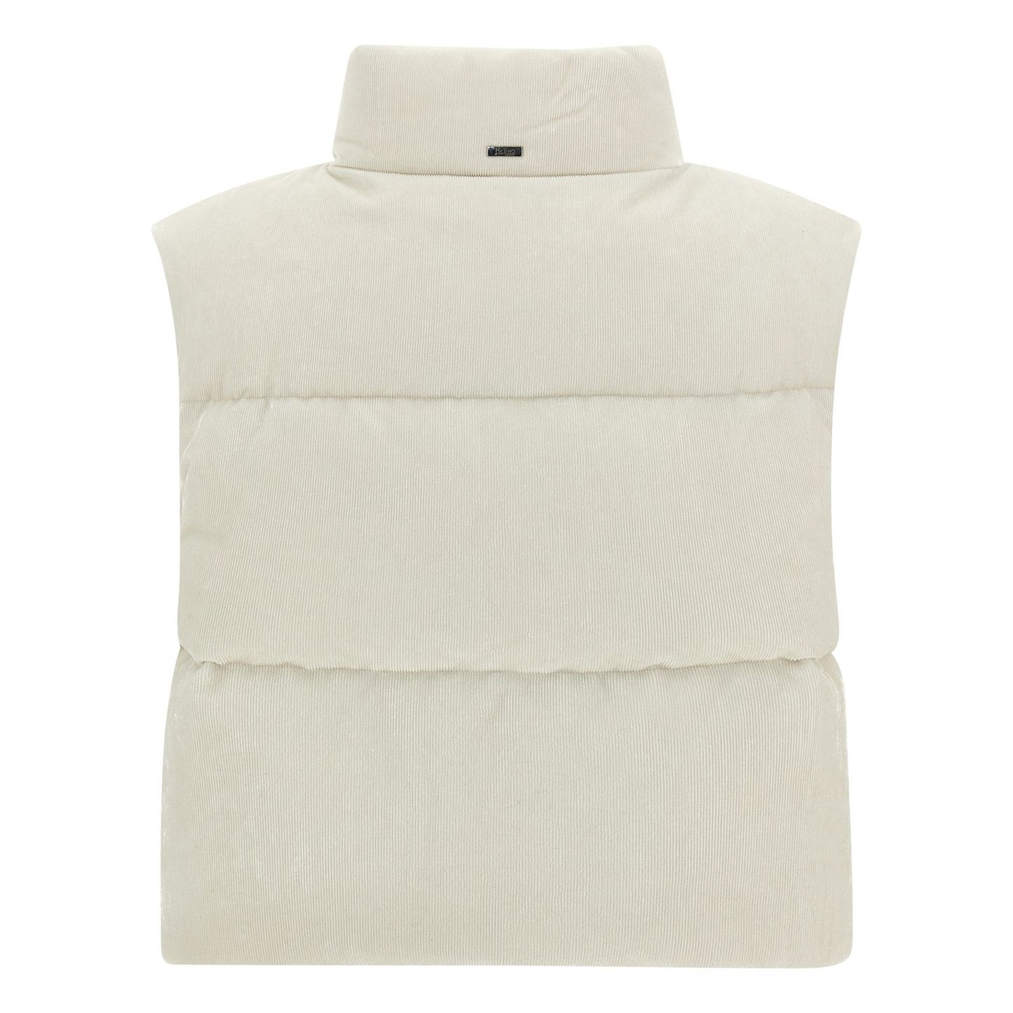Herno White Viscose Sleeveless Jacket