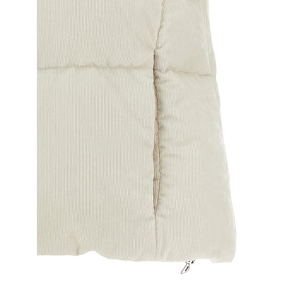 Herno White Viscose Sleeveless Jacket