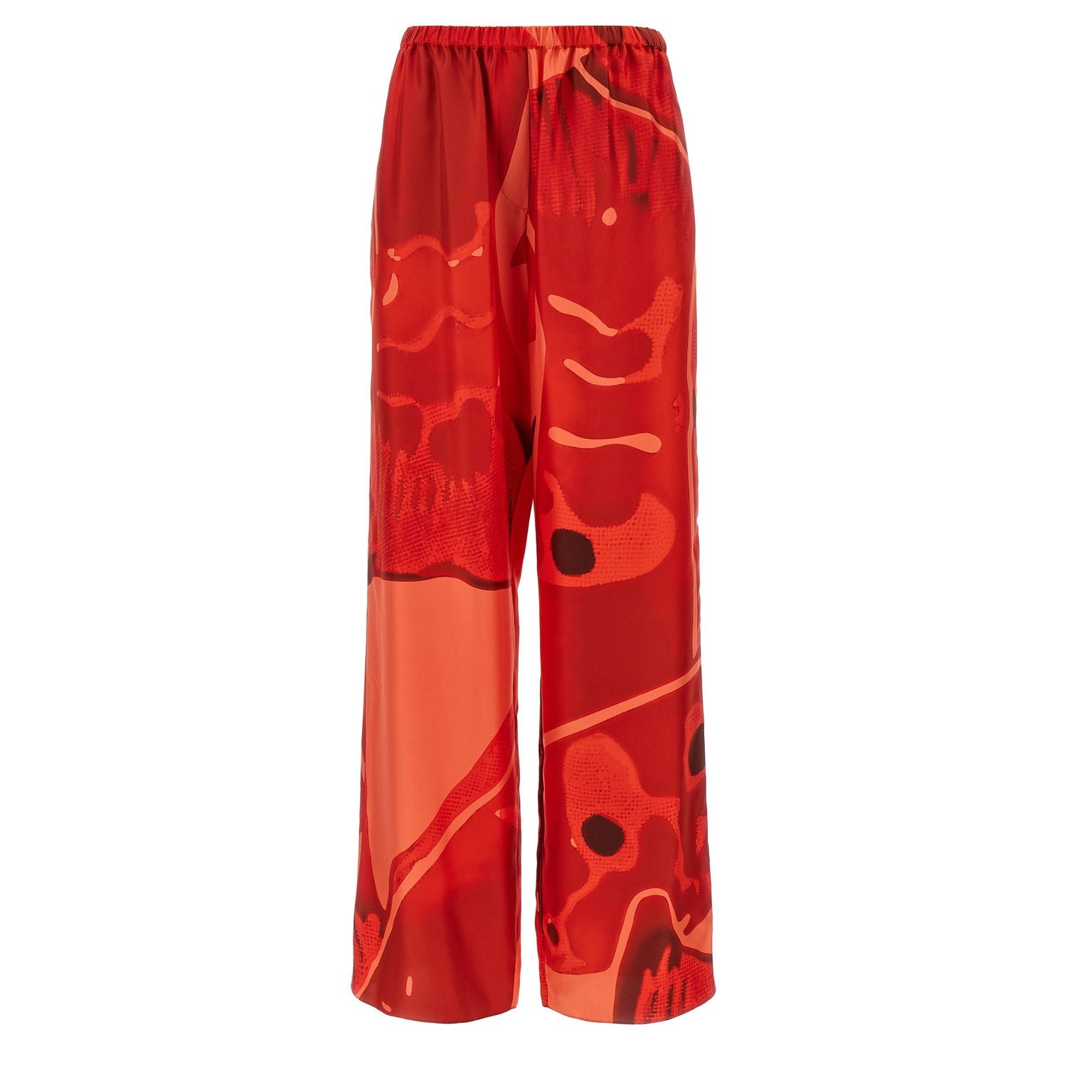 Ferragamo Multicolor Silk Casual Pants