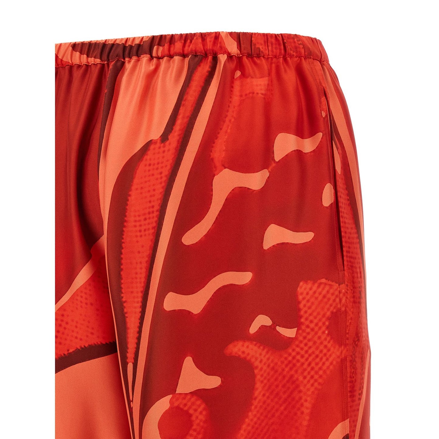 Ferragamo Multicolor Silk Casual Pants