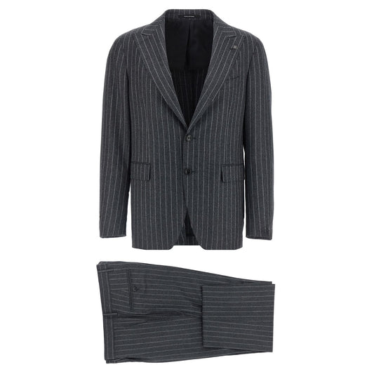 Tagliatore Gray Virgin Wool Two-Piece Suit