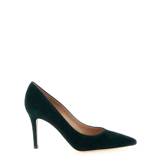 Gianvito Rossi Bicolor Suede Leather High Heel Pumps