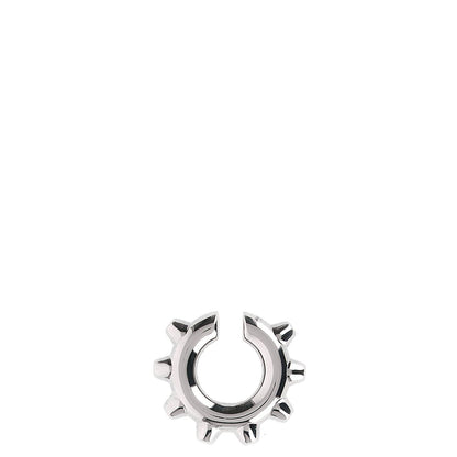 Jil Sander Silver Brass Earrings