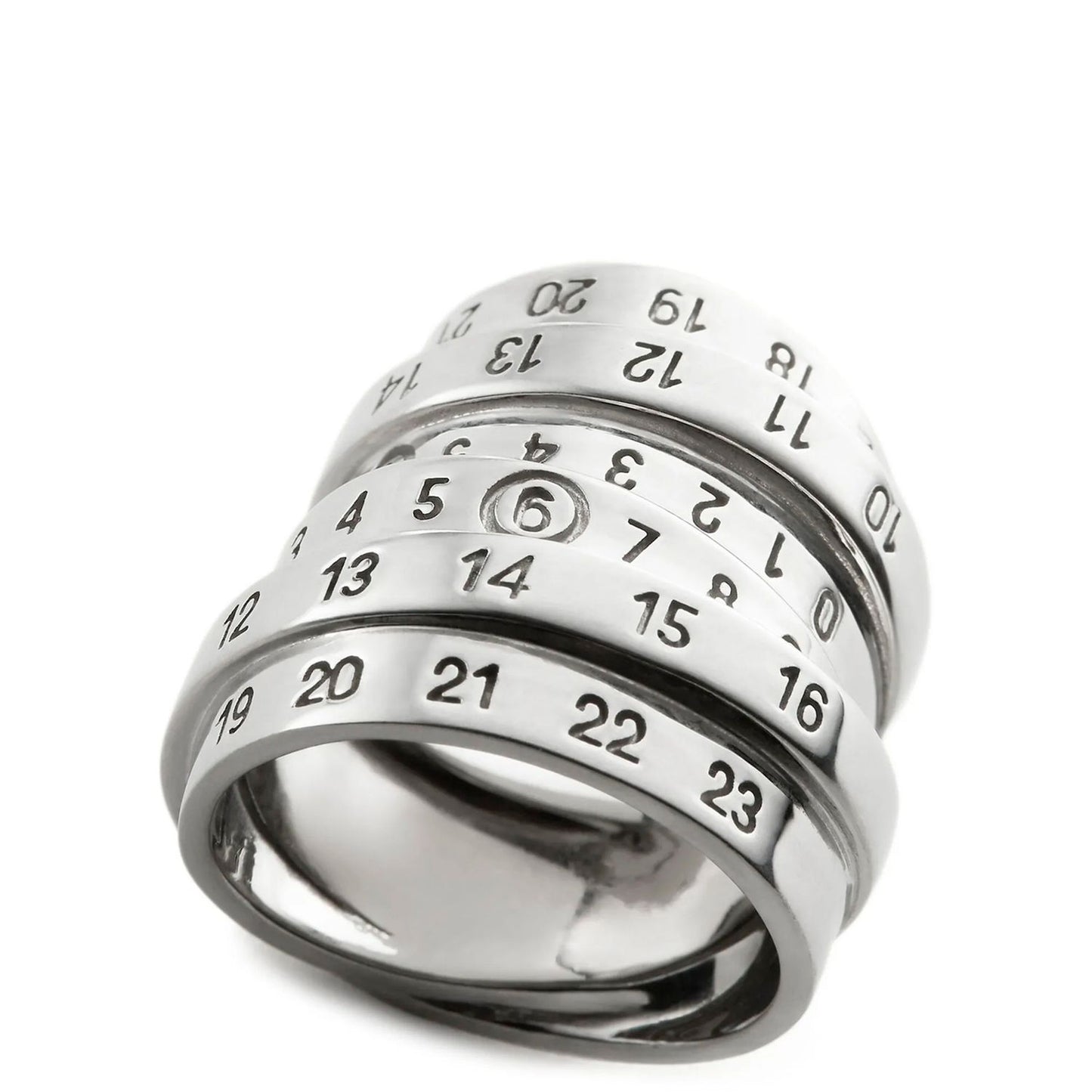 MM6 Maison Margiela Silver Brass Ring