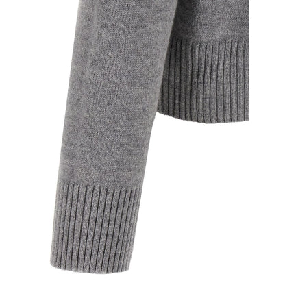 Ami Paris Gray Wool Cardigan