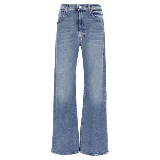 Mother Denim Blue Cotton High-Waisted Jean
