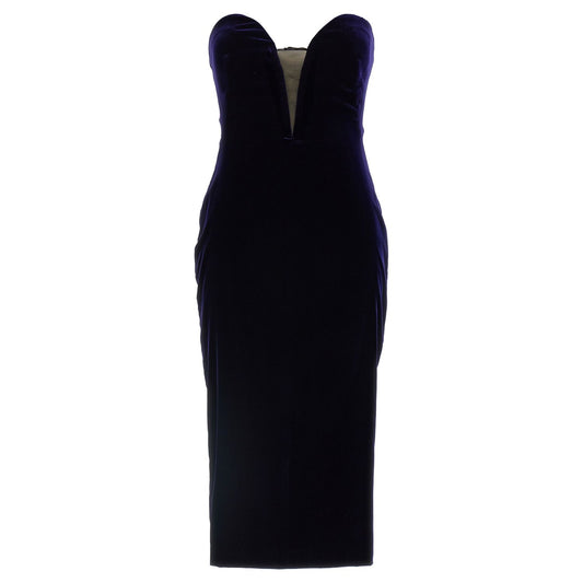 Tom Ford Blue Viscose Midi Dress