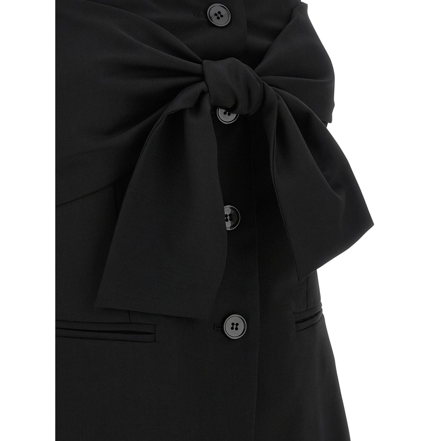Max Mara Black Virgin Wool Tank Tops