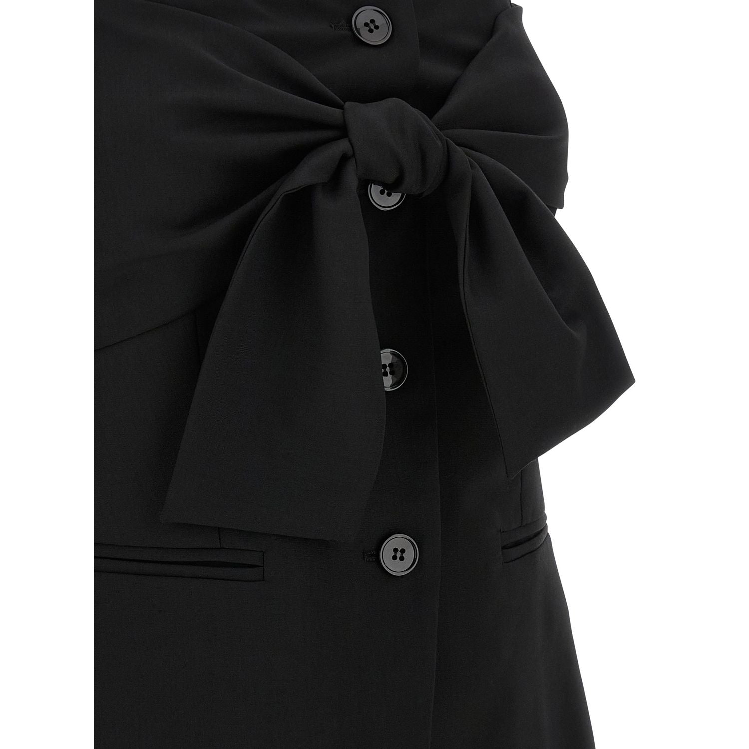 Max Mara Black Virgin Wool Tank Tops