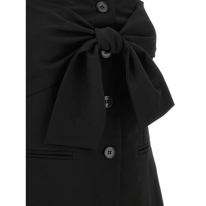 Max Mara Black Virgin Wool Tank Tops