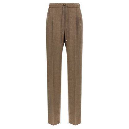 Max Mara Gray Cashmere Casual Pants