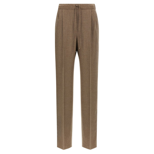 Max Mara Gray Cashmere Casual Pants