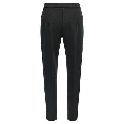 Max Mara Black Viscose Casual Pants