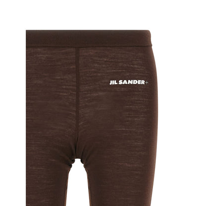 Jil Sander Bordeaux Polyester Leggings