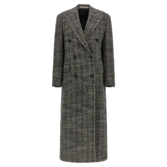 Tagliatore Multicolor Wool Coat