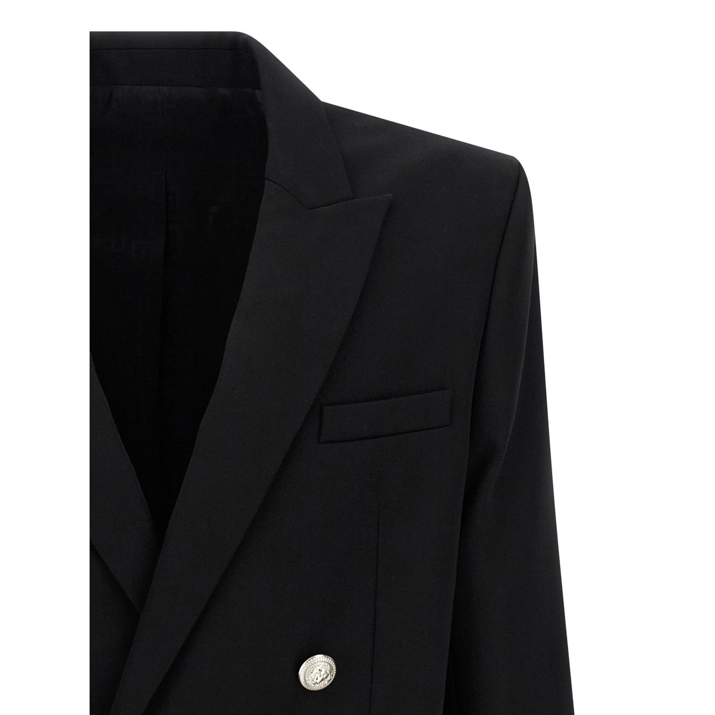 Balmain Black Virgin Wool Blazer