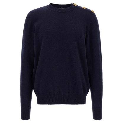 Balmain Blue Cashmere Cardigan