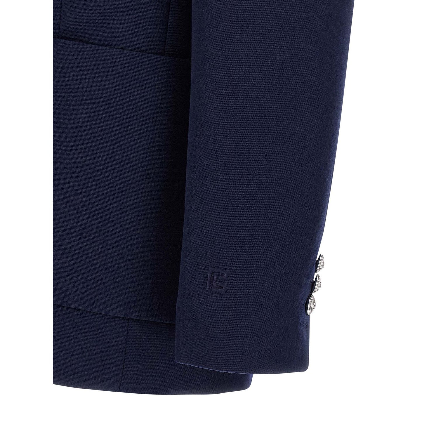 Balmain Blue Virgin Wool Blazer
