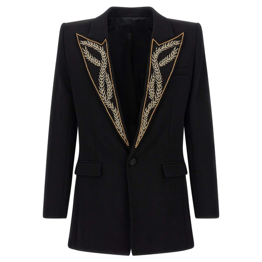 Balmain Black Viscose Blazer