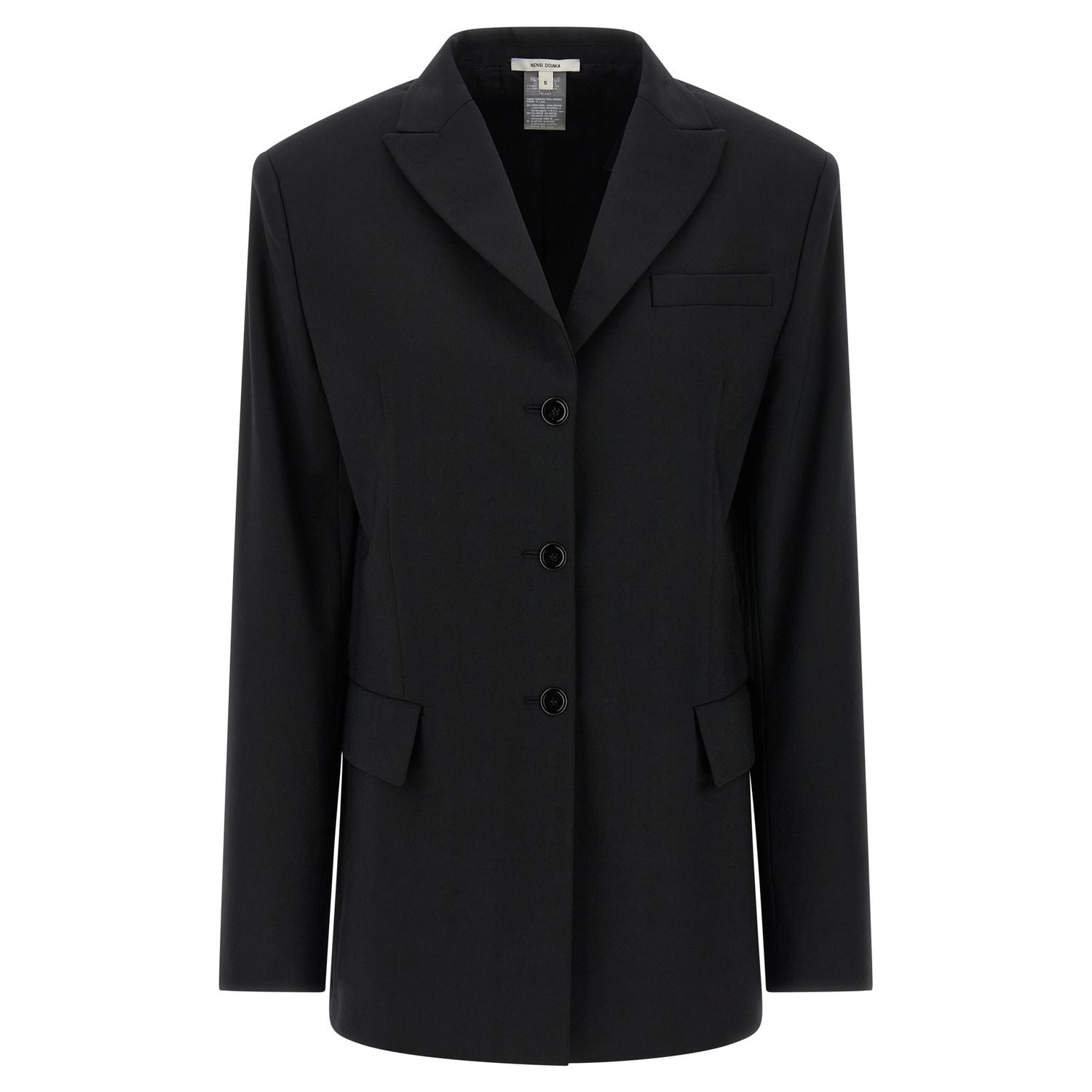 Nensi Dojaka Black Virgin Wool Blazer