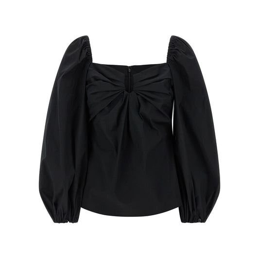 Carolina Herrera Black Cotton Tank Tops