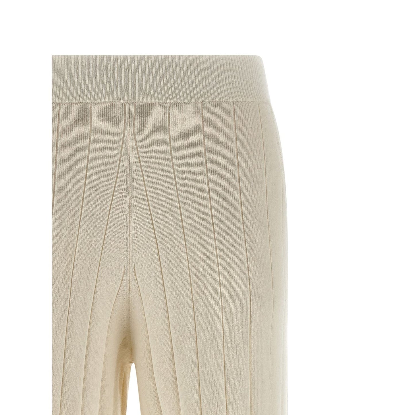 Max Mara White Cashmere Joggers (Workout Pants)