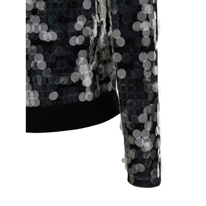 Max Mara Black Virgin Wool Cardigan