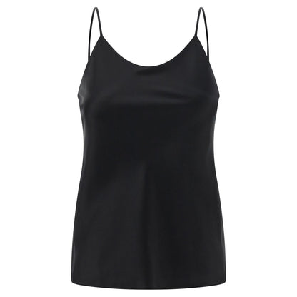 Max Mara Black Silk Tank Tops