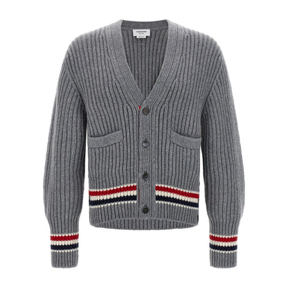 Thom Browne Gray Cashmere Cardigan