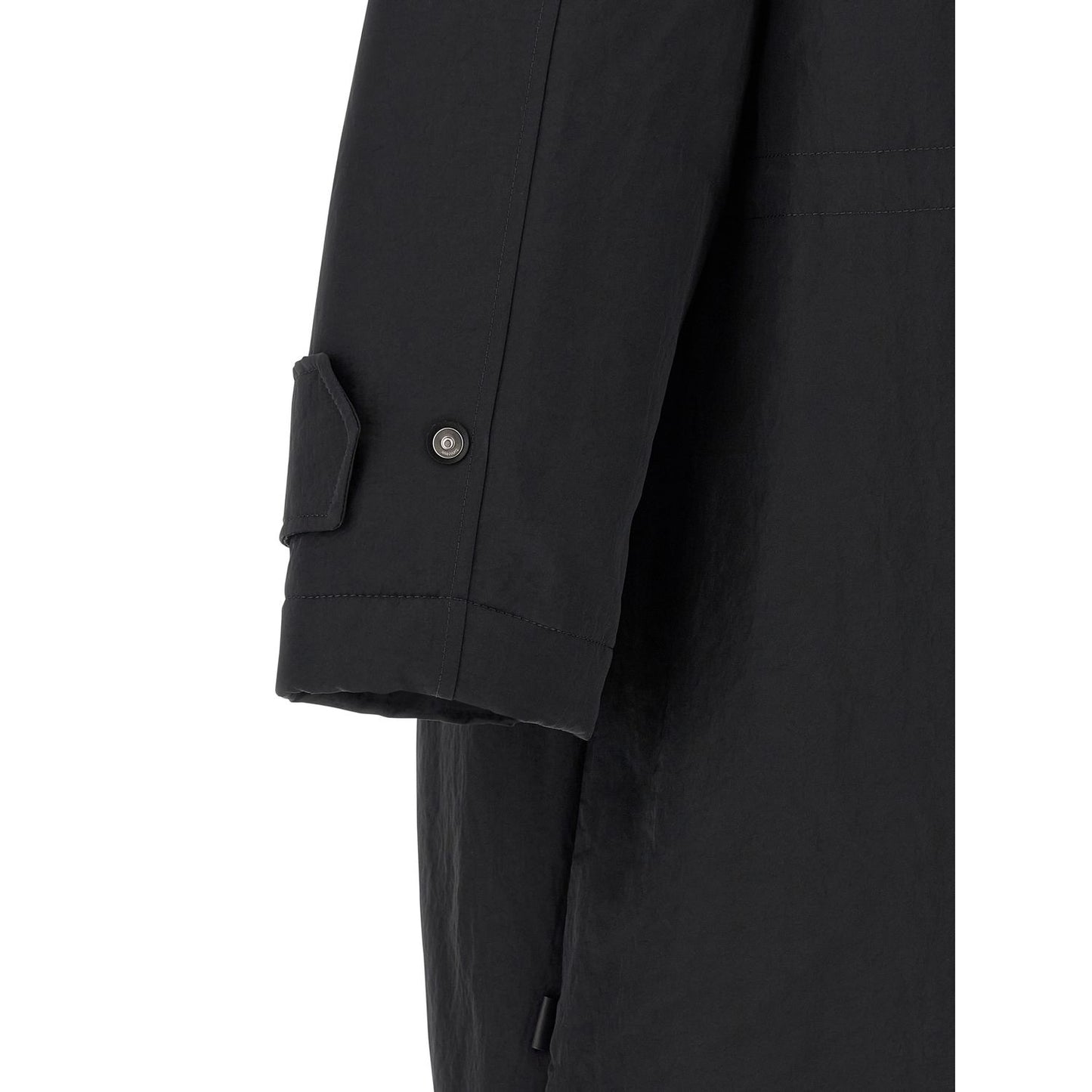 Ami Paris Gray Polyamide Parka