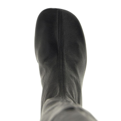 Jil Sander Black Leather Over The Knee