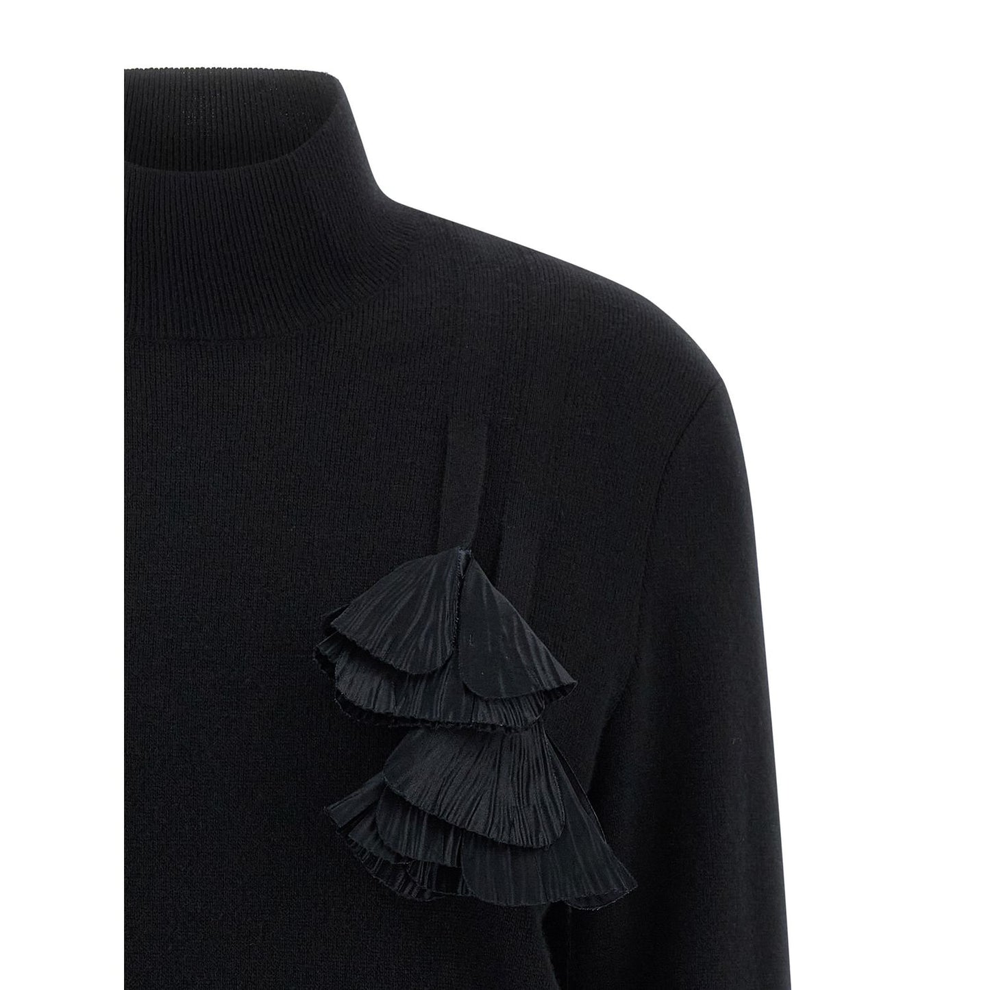 Ferragamo Black Virgin Wool Cardigan