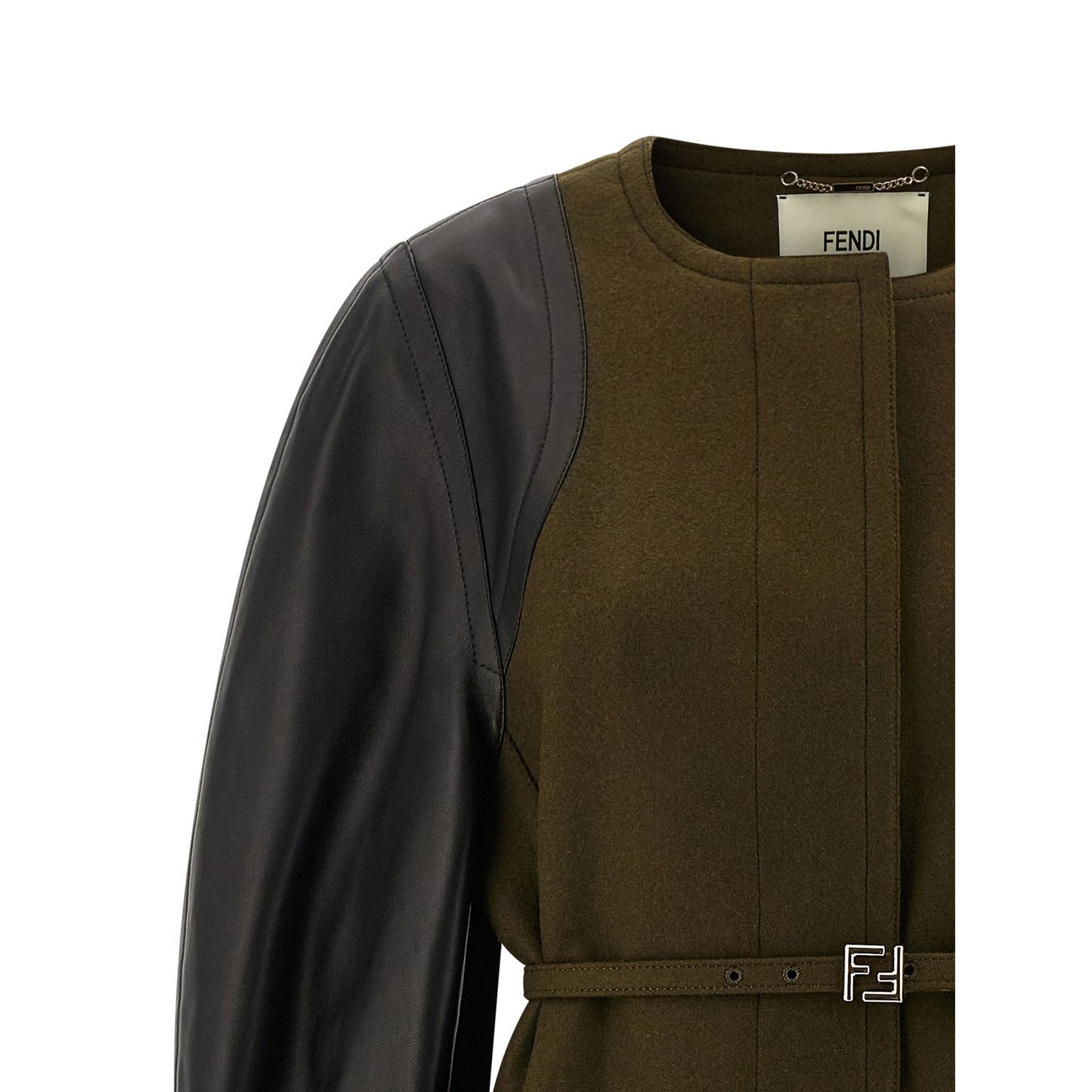 Fendi Bicolor Viscose Coat