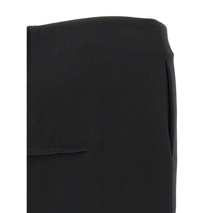 Rick Owens Black Virgin Wool Mini Skirt