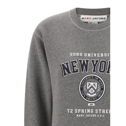 A.P.C. Gray Cotton Sweatshirt