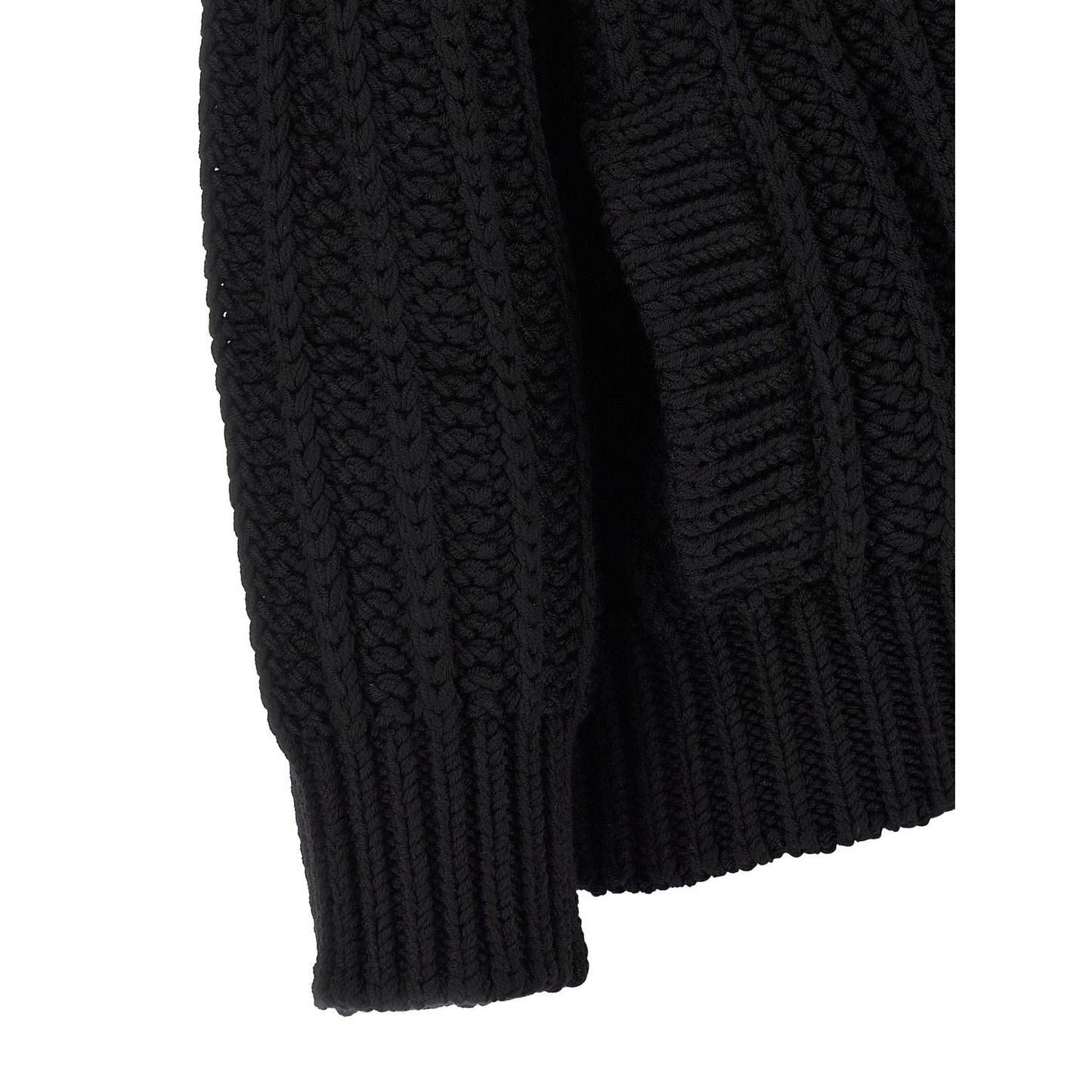 Dolce & Gabbana Black Virgin Wool Cardigan