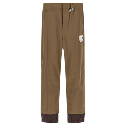 Maison Mihara Yasuhiro Bicolor Polyester Casual Pants