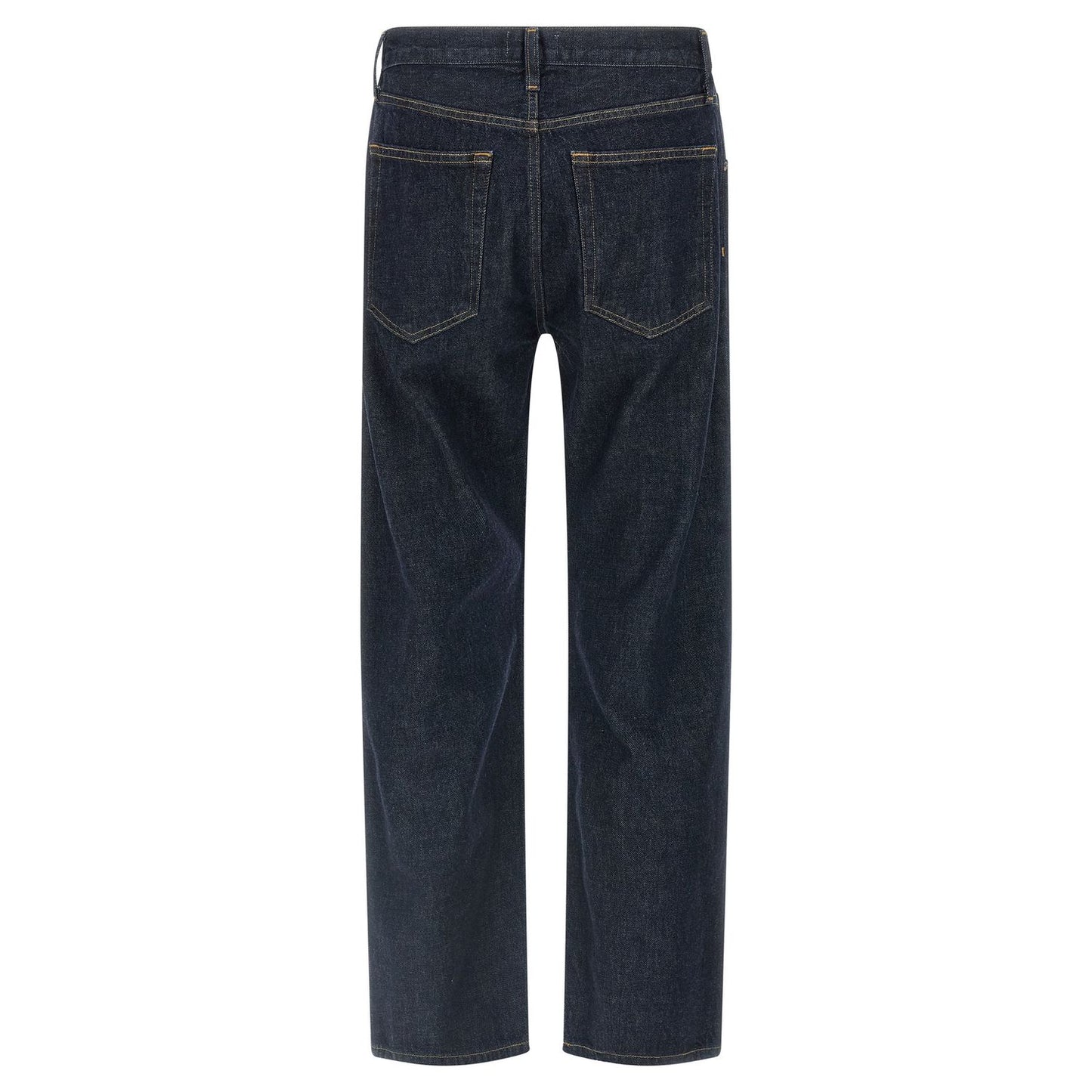 Agolde Blue Cotton Straight-Leg Jeans