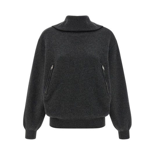 Balenciaga Gray Wool Cardigan