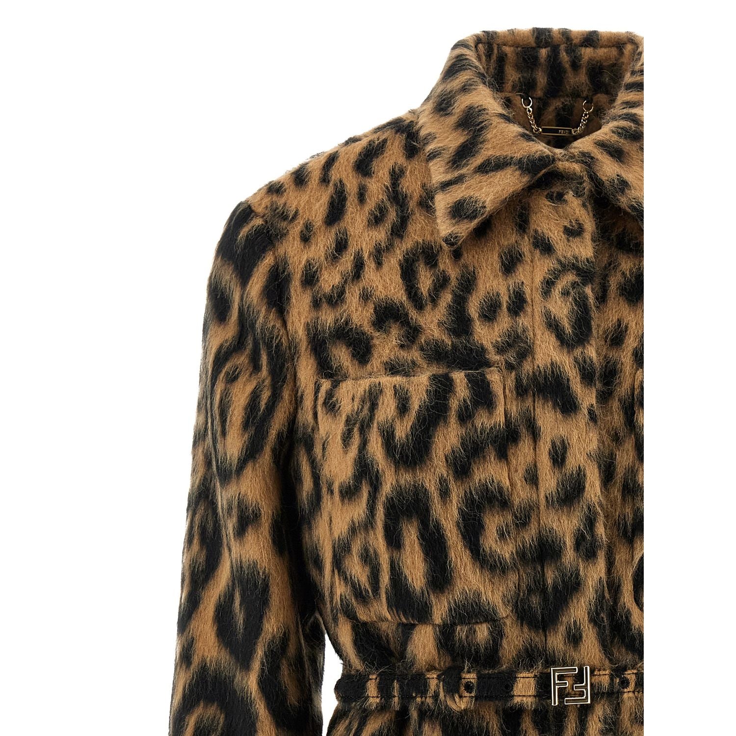 Fendi Beige Virgin Wool Coat