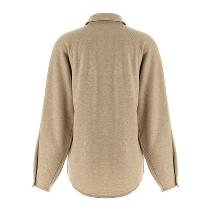 Max Mara Beige Cashmere Blouse