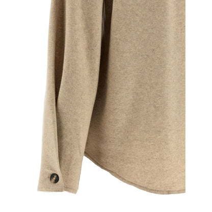 Max Mara Beige Cashmere Blouse