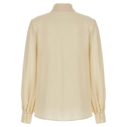 Valentino Garavani Beige Silk Blouse